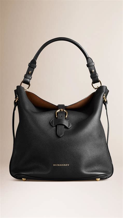 burberry medium buckle detail leather hobo bag|Burberry shoulder bag neiman marcus.